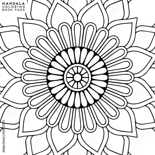 Mandala Coloring Illustration
