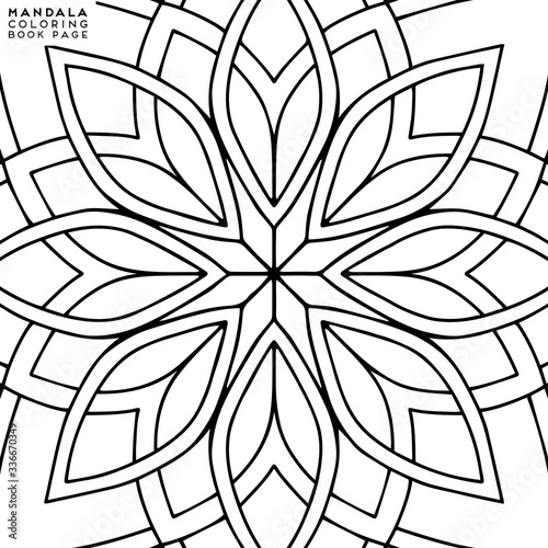 Mandala Coloring Illustration