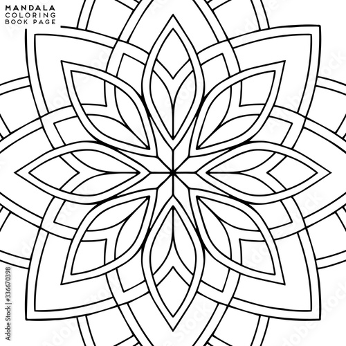 Mandala Coloring Illustration