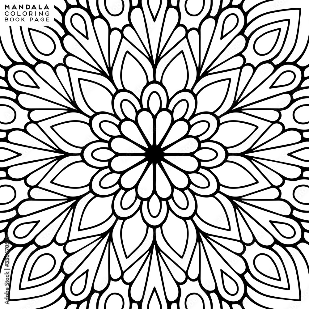 Mandala Coloring Illustration