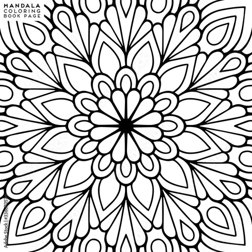 Mandala Coloring Illustration