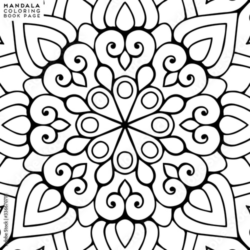 Mandala Coloring Illustration