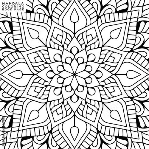 Mandala Coloring Illustration