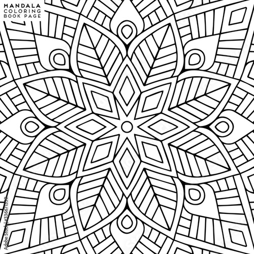 Mandala Coloring Illustration