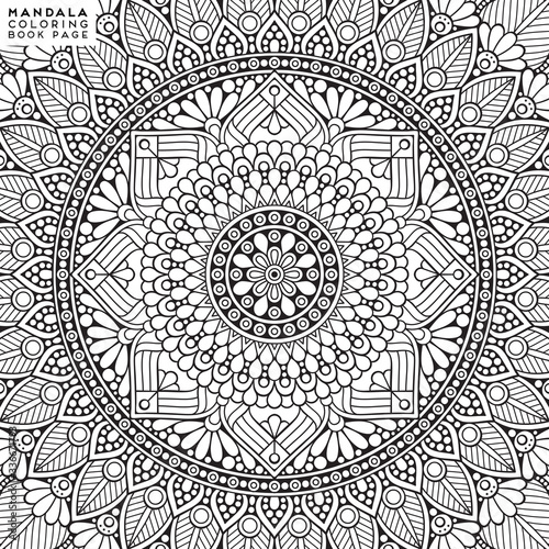Mandala Coloring Illustration