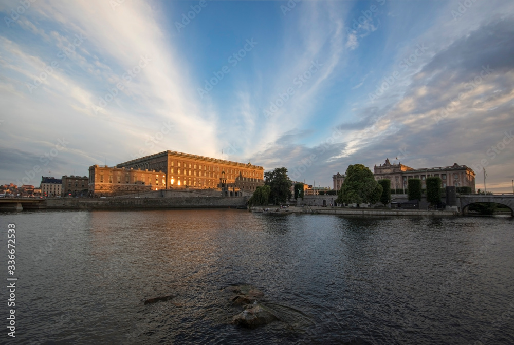 Obraz premium Blue sky over Stockholm