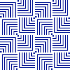 Acrylglasbilder Dunkelblaue Muster Abstrakte blaue Linien geometrisches Muster  © Irin Fierce