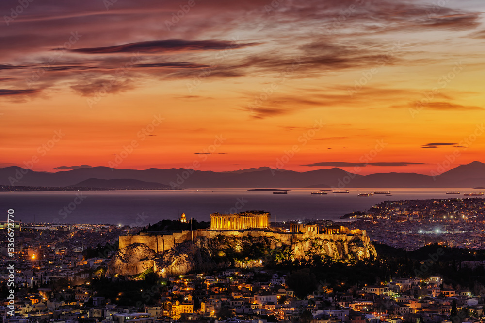 The Acropolis at Sunset