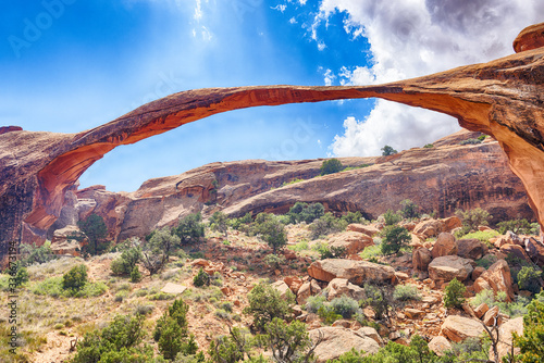 Obraz na płótnie Landscape Arch in Arches National Park in the USA