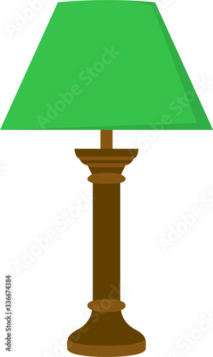 An illustration icon of a Lamp