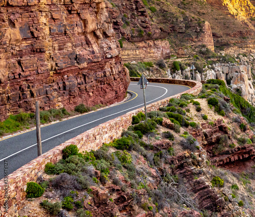 Chapman's Peak Drive in Cape Town, South Africa.	