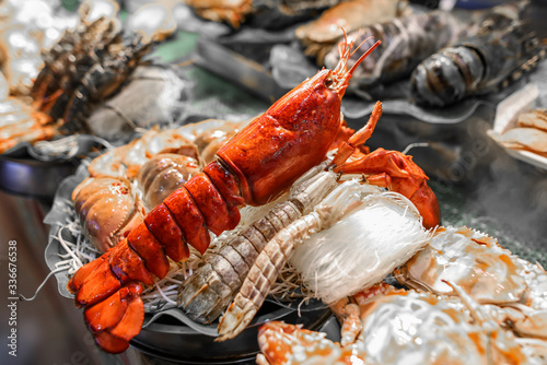 Sea crayfish cooked according to a special recipe.