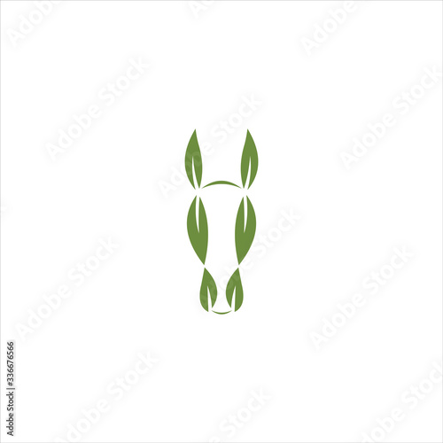 Horse logo vector design template photo
