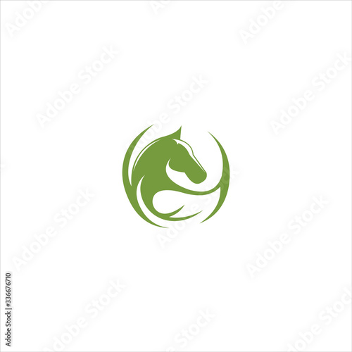 Animal horse logo vector design templateS photo