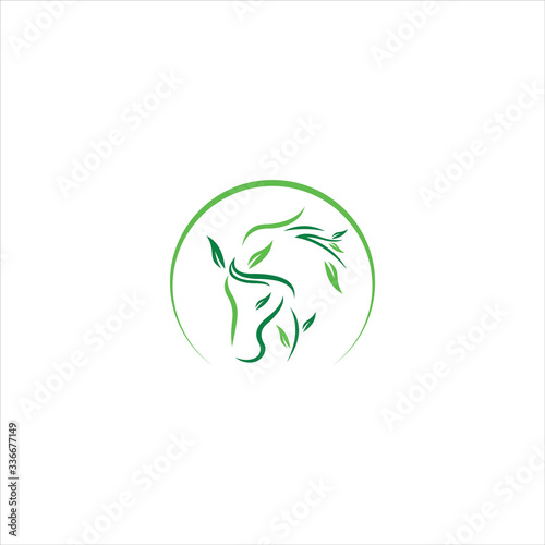Animal horse logo vector design templateS