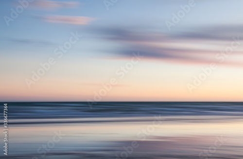Sunset seascape abstract.