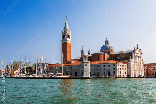 Cathedral San Giorgio Maggiore on the island of San Giorgio Maggiore. Venice,  Italy © vesta48