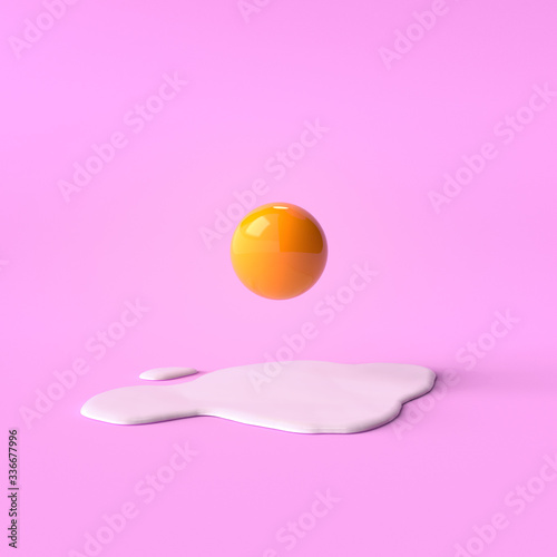 Leinwand Poster Creative Easter egg 3D render
