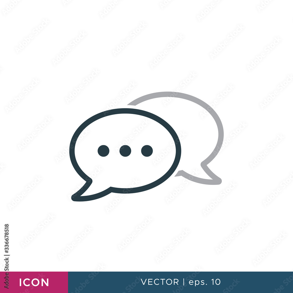 Speech bubble icon vector design template Speech bubble icon vector design template