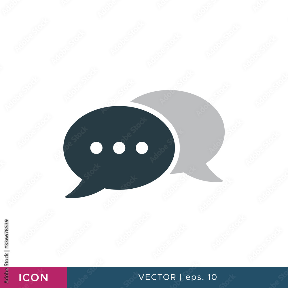 Speech bubble icon vector design template Speech bubble icon vector design template