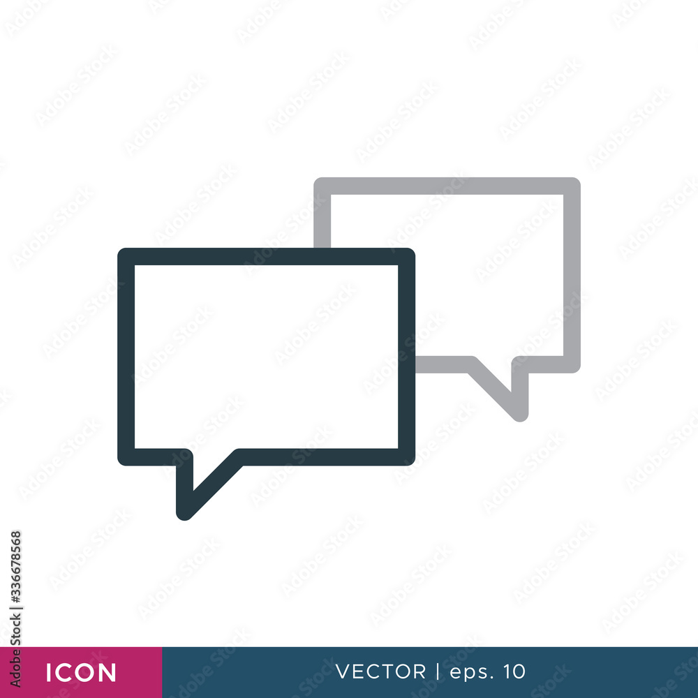 Speech bubble icon vector design template