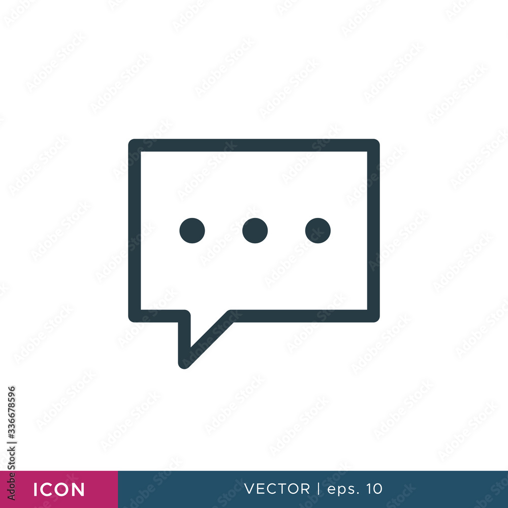 Speech bubble icon vector design template Speech bubble icon vector design template