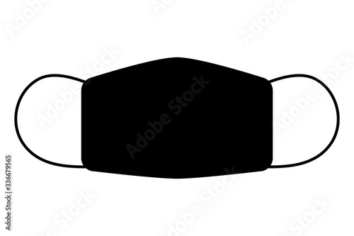 Medical mask vector icon. Vector design illustration