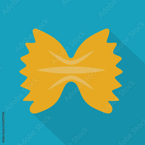 farfalle pasta icon- vector illustration