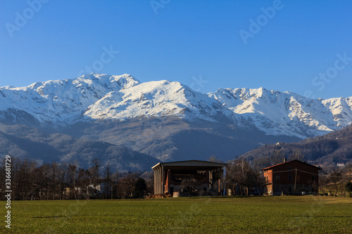 A view of Alps from Biella
