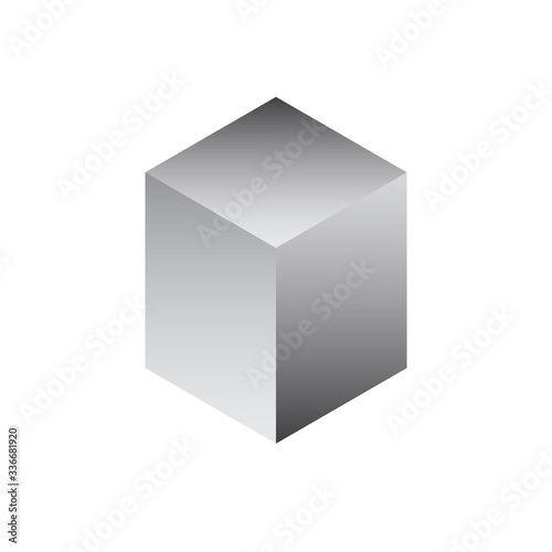 Metal or steel rod bar vector icon. Square profile section shape. That alloy of iron from steel production industry and metallurgy. For sawing, turning, milling, drilling and grinding to product.