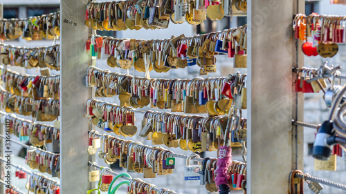 Locks for luck, Slovenia, Ljubljana 02