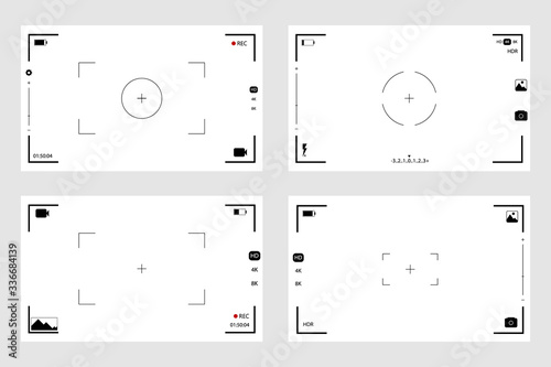 Camera view and focusing screen