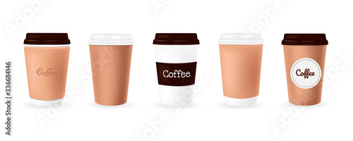 Paper and plastic coffee cup 