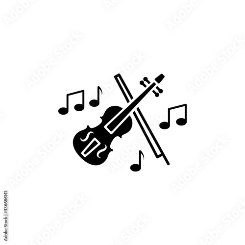 Violin icon template