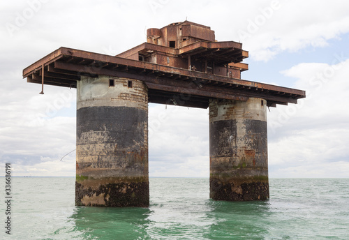 Fort Knock John (Uncle 5) aerial sea defence in the Thames Estuary.