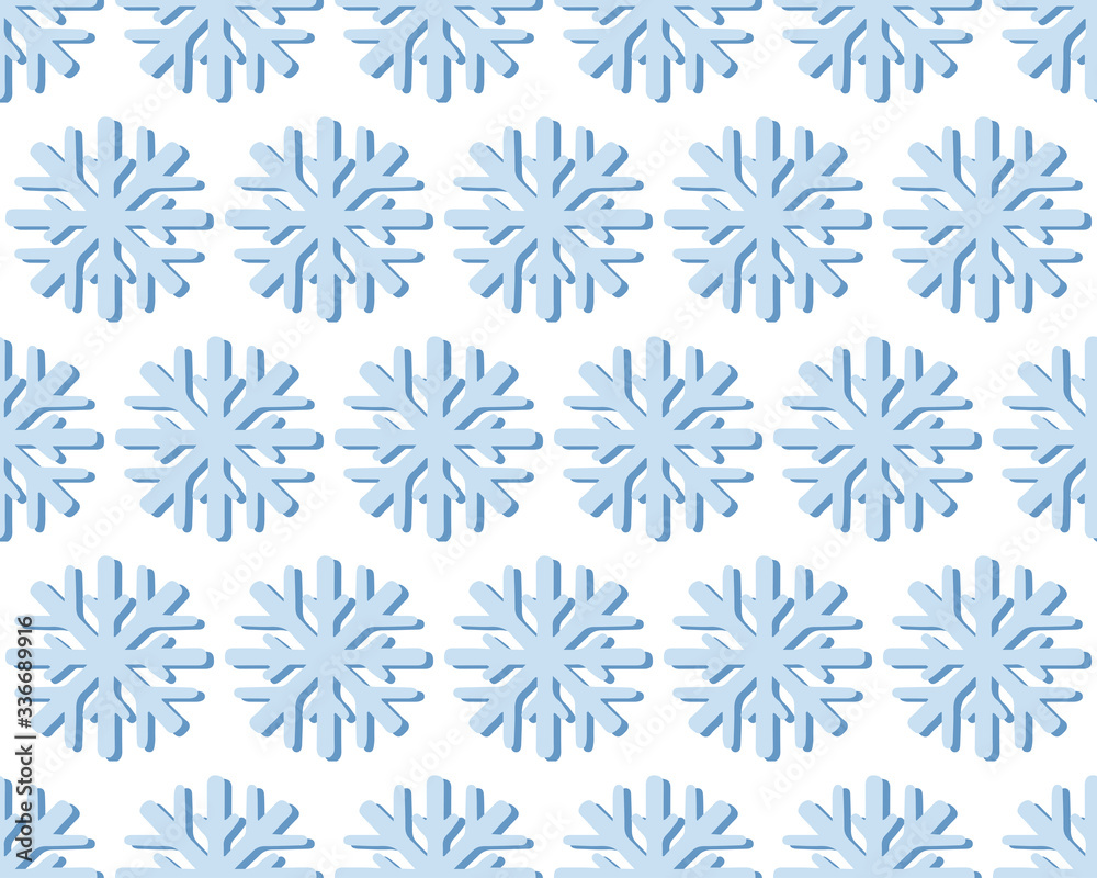 Seamless pattern with decorative snowflakes Seamless pattern with decorative snowflakes