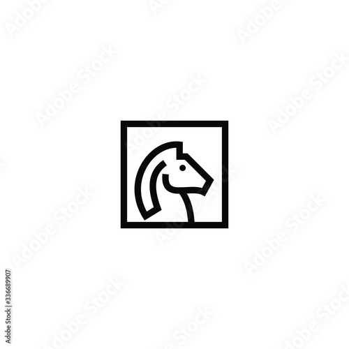 Horse logo vector design templates photo