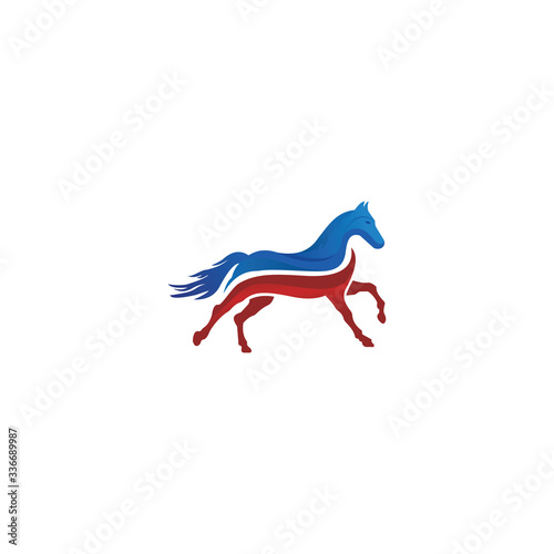 Animal horse logo vector design templates photo