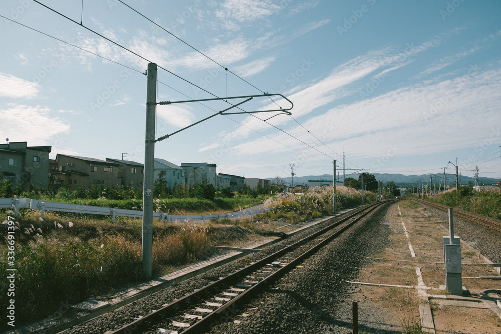 The peaceful and beautiful without people suburb of Japan The peaceful and beautiful without people suburb of Japan