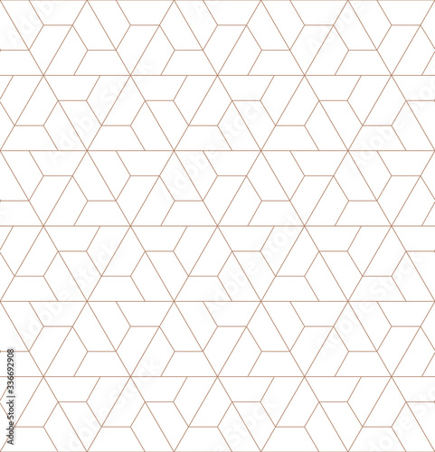 Fototapeta Naklejka Na Ścianę i Meble -  ПечатьVector seamless geometric pattern. Gold linear pattern. Wallpapers for your design.