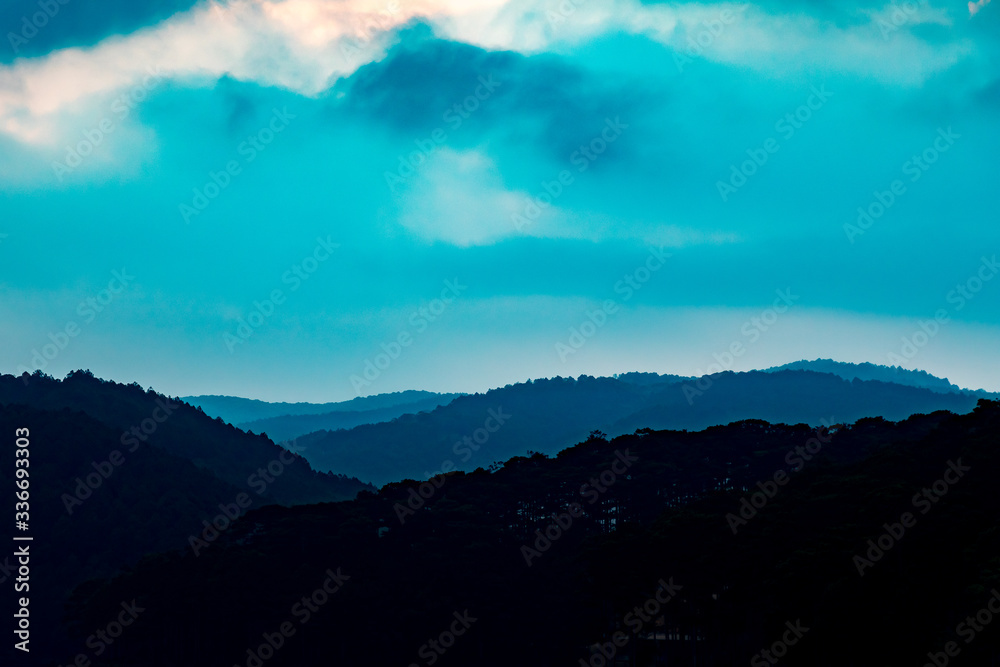 Obraz premium Mountain view in Viernam in the morning