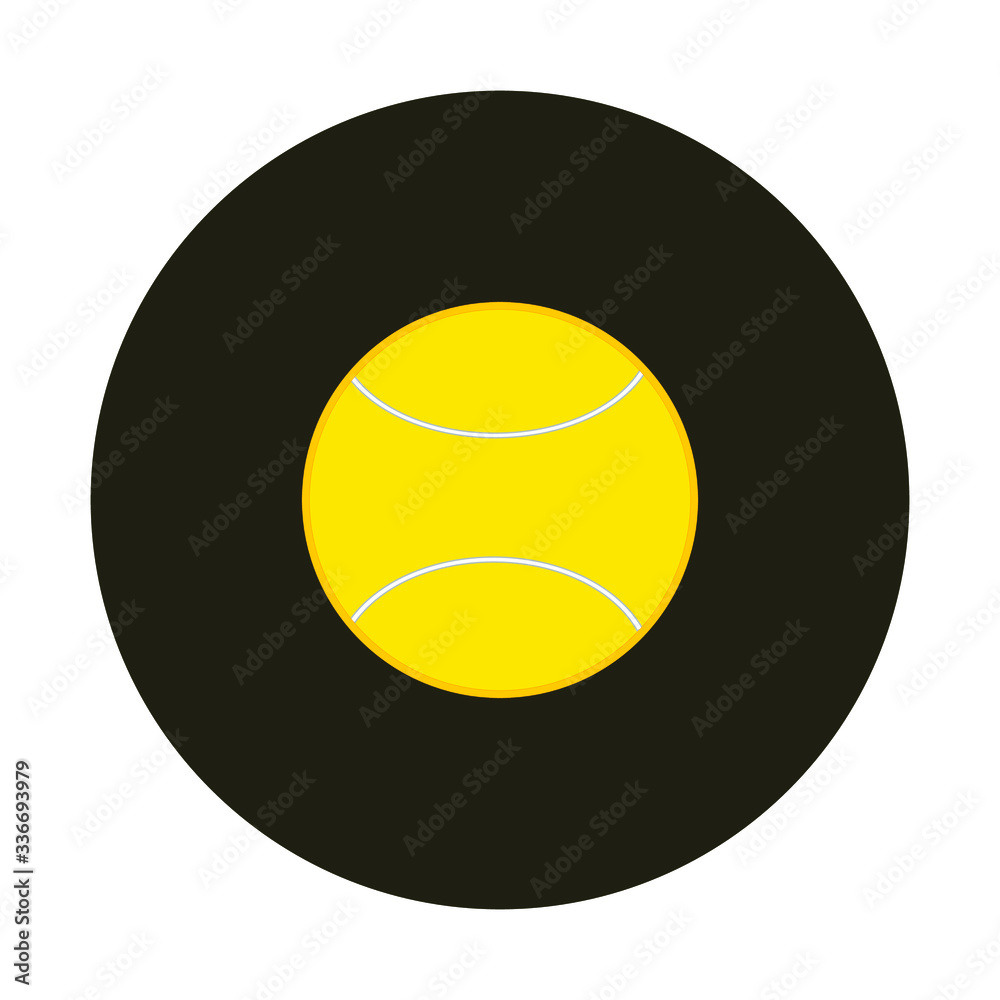 paddle ball on white background vector
