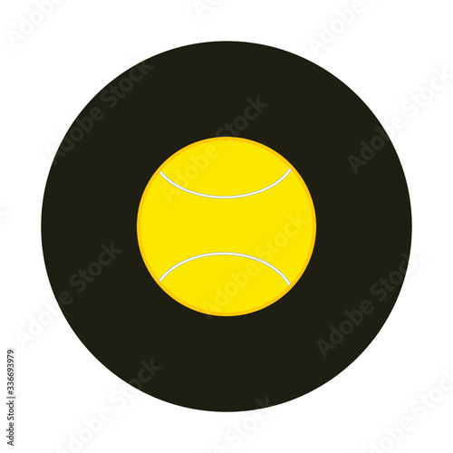 Obraz na płótnie paddle ball on white background vector w salonie