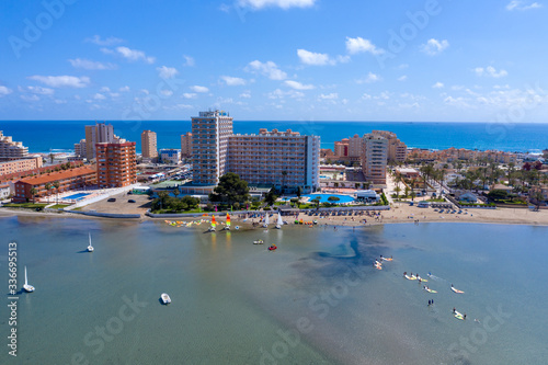 Aerial drone photo The Sandbar of the Minor Sea, 