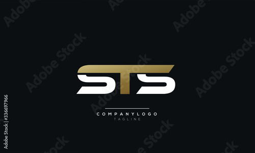 STS Letter logo alphabet monogram initial based icon design photo