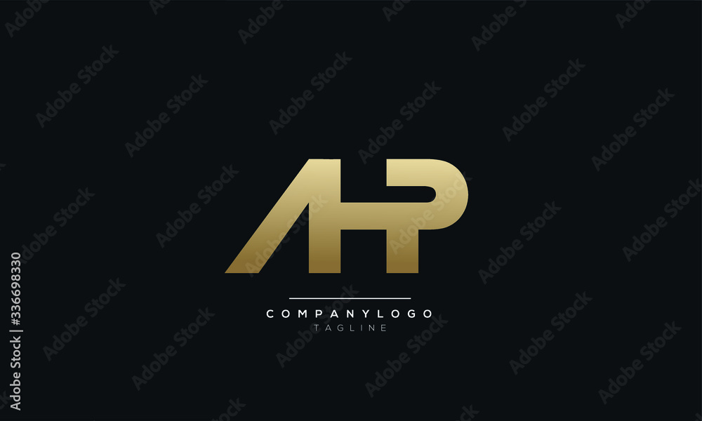 AHP Letter logo alphabet monogram initial based icon design AHP Letter logo alphabet monogram initial based icon design