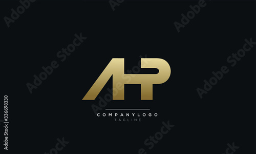 AHP Letter logo alphabet monogram initial based icon design