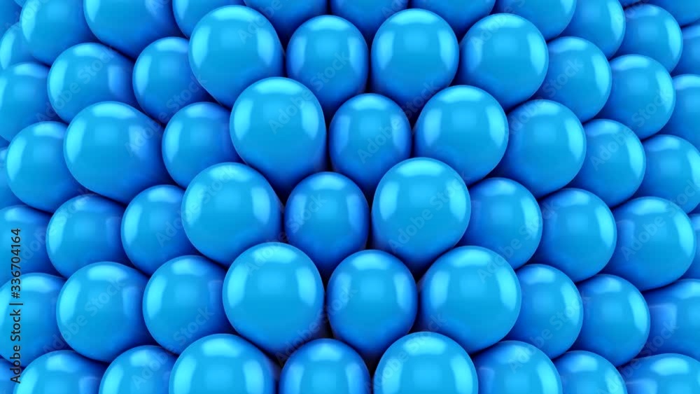 Background of Capsules. Abstract background, loop, 3d rendering, 4k resolution
