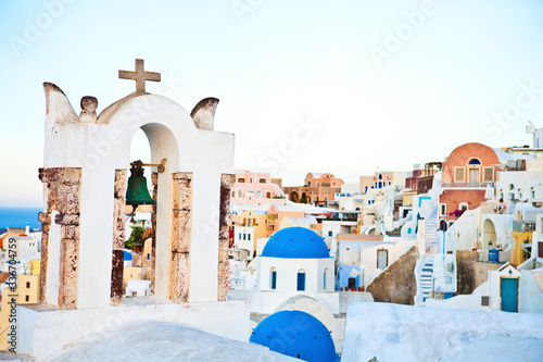 church in oia santorini greece © yoemll