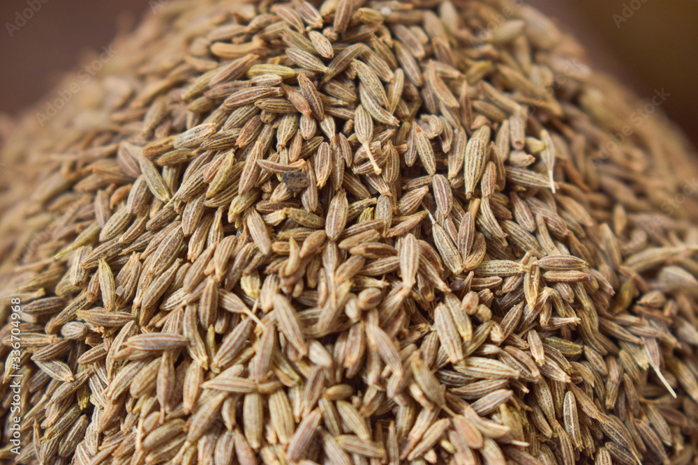 Dried Cumin Seeds as an abstract background texture Dried Cumin Seeds as an abstract background texture